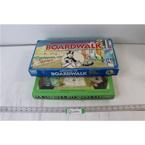 2 Board Games Social Security Special Boardwalk Bodnarus