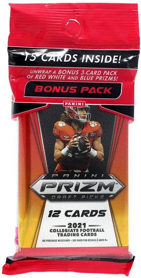 Nfl Panini Prizm Draft Picks Football Trading Card Cello Pack