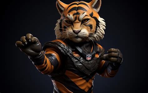 Premium Photo | New Cincinnati Bengals Mascot Unveiled tiger