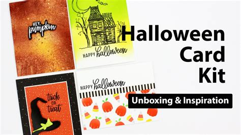 Simon Says Stamp Limited Edition Halloween Card Kit Unboxing