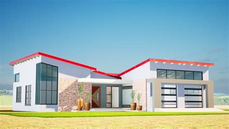 Butterfly Roof Plan 2023 037b 3beds 289m² Butterfly Roof