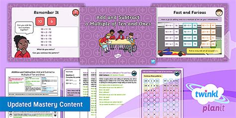 Y2 Addition And Subtraction Strategies Planit Maths Lesson 1