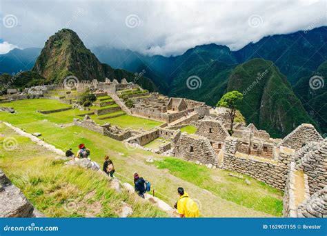 Sunrise On Machu Picchu The Lost City Of Inca Editorial Photo