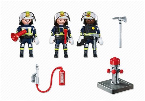 Jouet Playmobil Pompiers 5366 Figurines Unité de pompiers