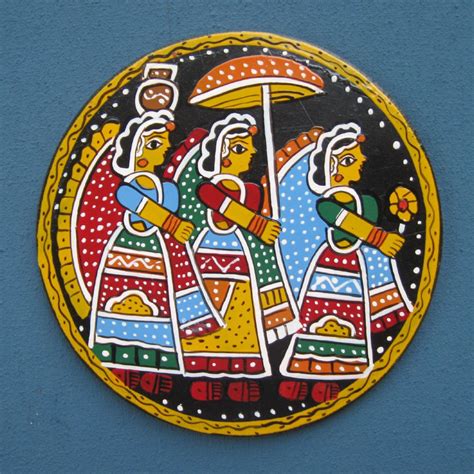 Madhubani Hand Painted Coasters Art Home