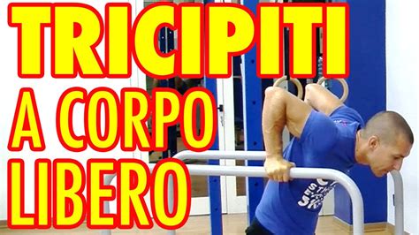 I Migliori Esercizi Per Tricipiti A Corpo Libero Per Il Tuo Allenamento Youtube