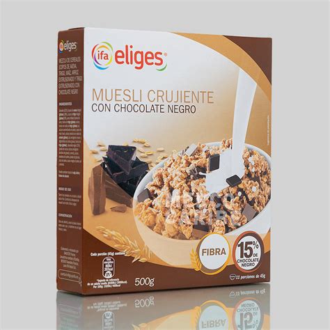 Cereal Muesli Con Chocolate Negro Ifa Eliges Paquete De G