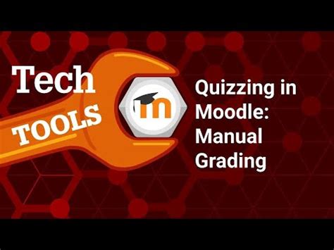 Quizzing In Moodle Manually Grading Questions Youtube