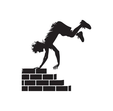 Parkour Silhouette Graphic Illustration Vector Art At Vecteezy