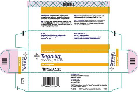 Targretin Gel Fda Prescribing Information Side Effects And Uses