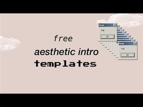 Free Aesthetic INTRO TEMPLATES YouTube