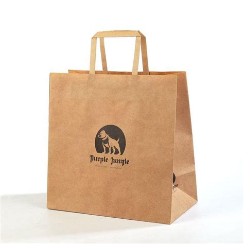 Reusable Kraft Paper Bag With Handles Luxury Gift Paper Bag With Custom