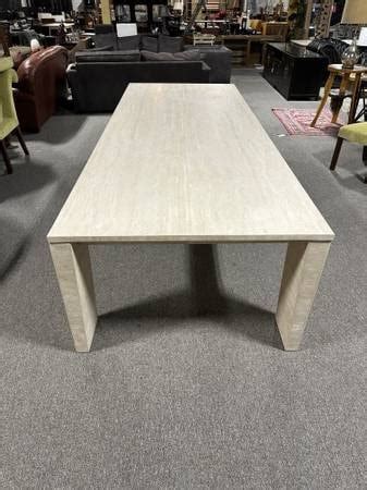 Restoration Hardware Wyeth Italian Travertine Parsons Dining Table