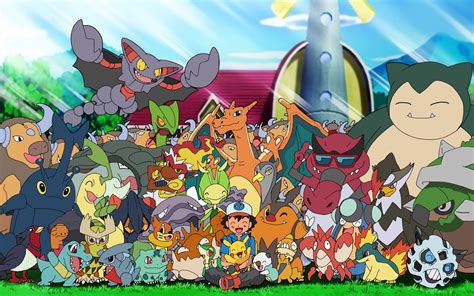 Ash with his Pokemon by 70Jack90 on DeviantArt