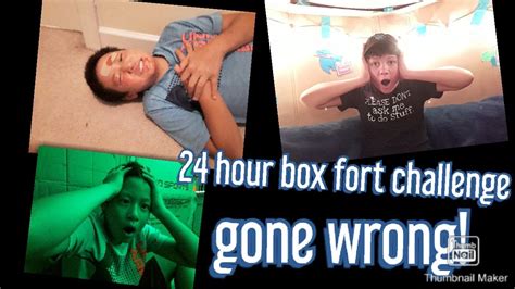 Epic 24 Hour Box Fort Challenge Youtube