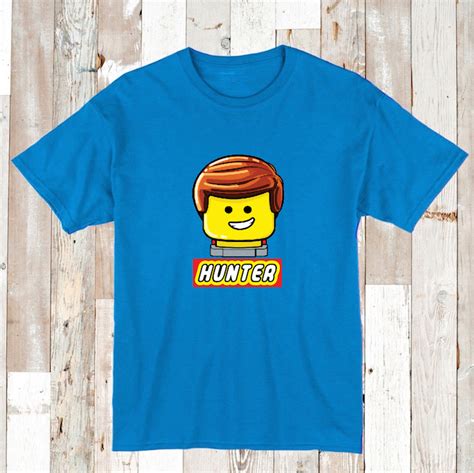 Lego Custom T-shirt for Boys_ Tee Tees Shirts _ Custom Tees _ Kids ...