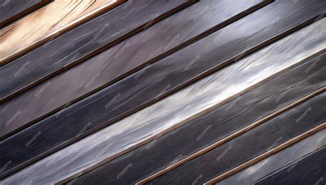 Fondo De Textura De Tiras De Madera Oscura Y Clara Foto Premium
