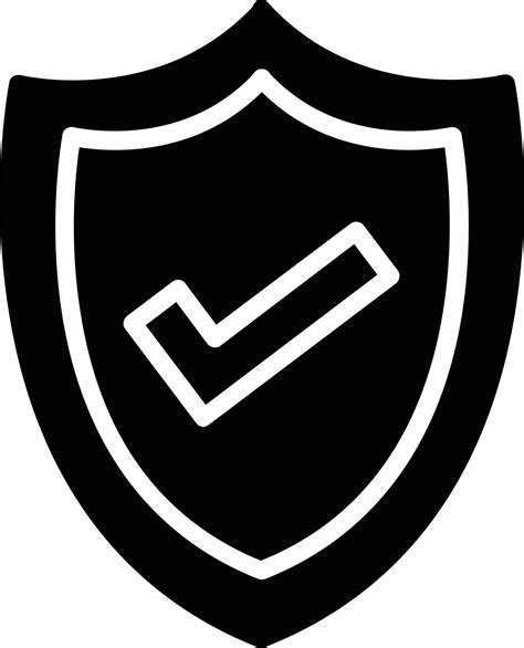 Shield Glyph Icon 9680165 Vector Art At Vecteezy