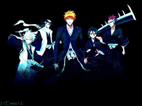 Byakuya Kuchiki Ichigo Kurosaki Renji Abarai Rukia Kuchiki T Shir