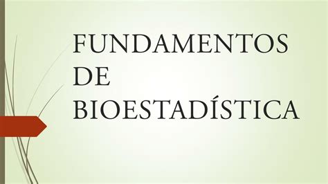 Fundamentos De Bioestad Stica Fauzy Irazoque Udocz