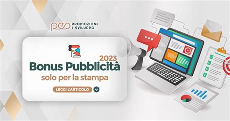 Bonus Pubblicit Come Effettuare La Domanda