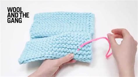 How To Weaving In Ends In Garter Stitch YouTube