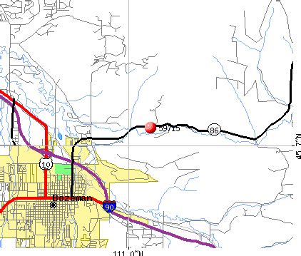 Bozeman Mt Zip Code Map Map Vector