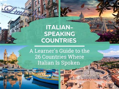 A Guide to the 26 Italian Speaking Countries – StoryLearning