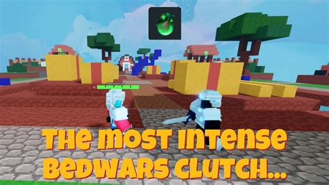 The Most Intense Roblox Bedwars Game Youtube