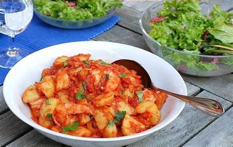 Crevettes La Sauce Tomate