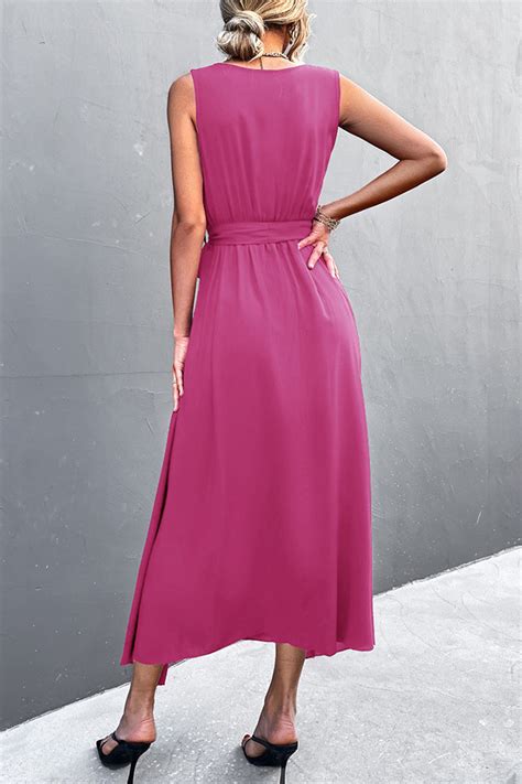 Sexy Solid Slit V Neck One Step Skirt Dresses5 Colors Florcoo