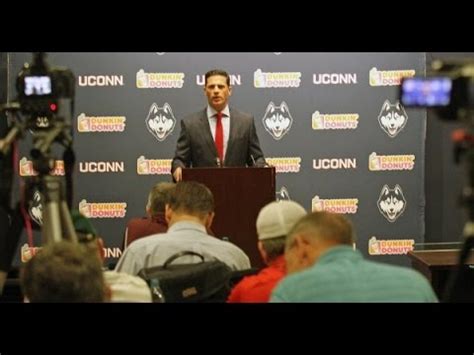 Uconn Football Coach Bob Diaco On How Bryant Shirreffs Has Improved