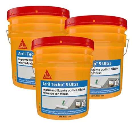 Sika Acril Techo Ultra Impermeabilizante Acrilico L