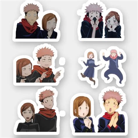 Nobara X Yuji Jujutsu Kaisen Anime Sticker Pack