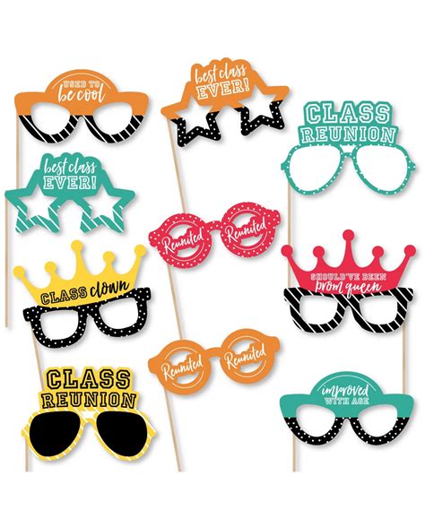 Big Dot Of Happiness Class Reunion Glasses Paper School Reunion Party