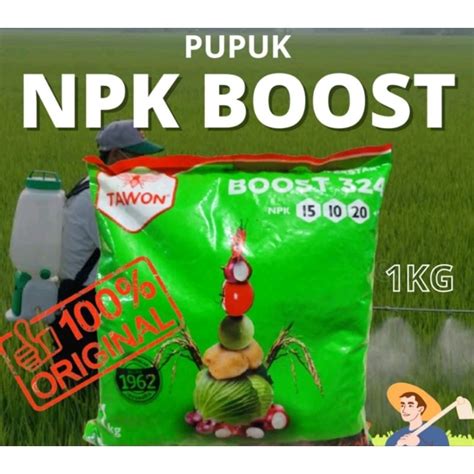 Jual Pupuk NPK Cap Tawon Boost 15 10 20 TE Kemasan 1kg Shopee