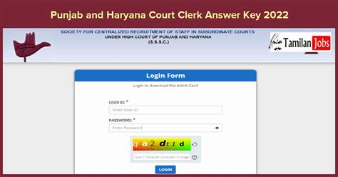 Punjab And Haryana Court Clerk Final Answer Key 2022 Released Check