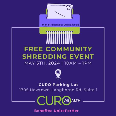 May 5 Our Annual FREE Community Shredding Event Newtown PA Patch