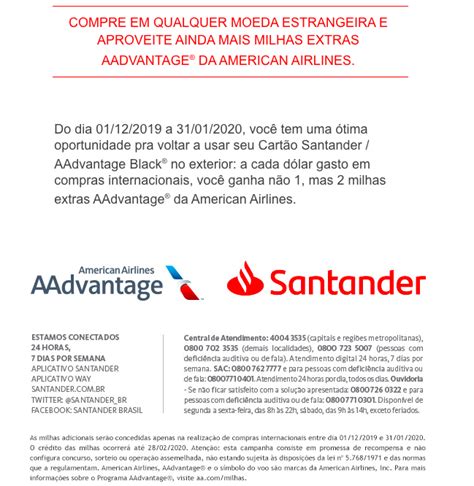 Acumule Milhas Aadvantage Por D Lar Nos Cart Es De Cr Dito Santander