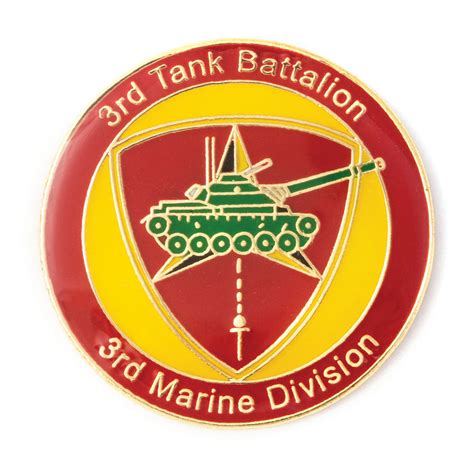 Usmc 3rd Tank Battalion Pin Sgt Grit