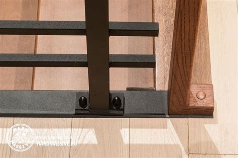 Облицовка бетонной лестницы массивом дерева Дуба