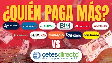 Bancos vs Cetes Qué banco da mejor rendimiento en Cetes YouTube