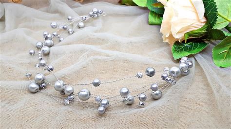 DIY Easy To Make E Pearl Headband Hair Vine YouTube