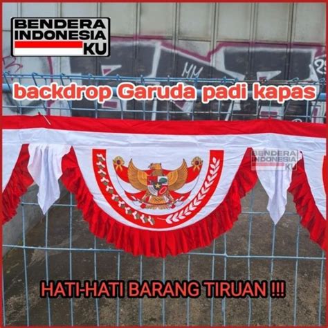 Jual Bendera Umbul Umbul Backdrop Garuda Bendera Merah Putih