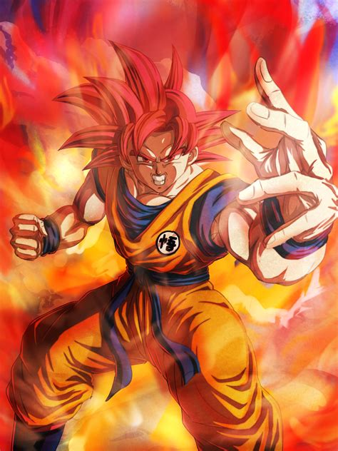 Discover More Than 78 Super Saiyan God Goku Wallpaper Super Hot In