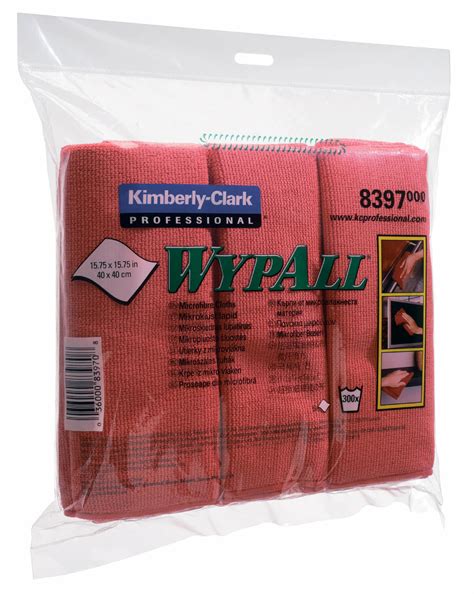 Купить микрофибру 8397 в пачках WypAll Microfibre Cloth красного цвета ...