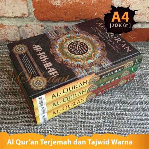 Promo Al Quran Ar Risalah A4 Besar Terjemah Waqaf Ibtida Dan Tajwid