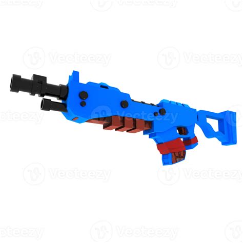 3d gaming gun render 28297444 PNG