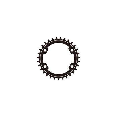 Bicycle Sprocket Crank Flat Logo Design Icon Vector 17720951 Vector Art