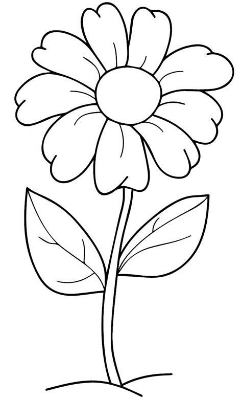 Imagens De Flor Para Colorir E Imprimir - +100 Desenhos de Flores para Colorir e Imprimir